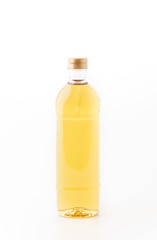oil bottle on white background