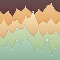 Colorful graph design for workflow layout, diagram, number optio