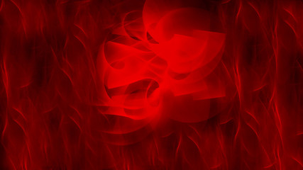 Abstract red flower