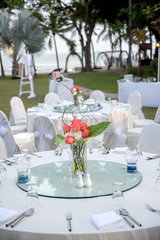 dinner table on summer