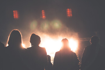 Concert crowd.