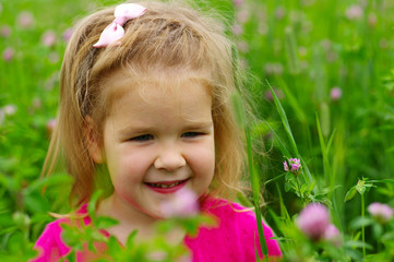  girl on the meadow