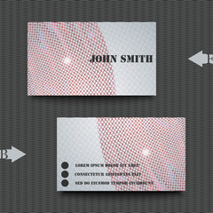 Business card template with abstract background.
