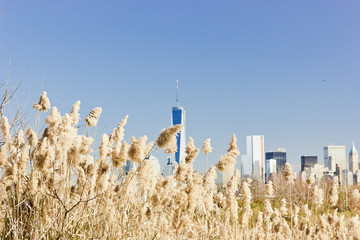 View of Lower Manhattan from the Hudson River Waterfront Path