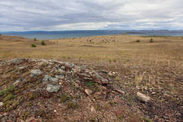 Rocks over water, Baikal lake