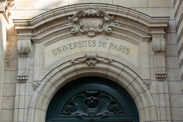   Sorbonne University in Paris. Name is derived from College de Sorbonne, founded in 1257 by Robert de Sorbon as one of the first colleges of medieval University in Paris. France
