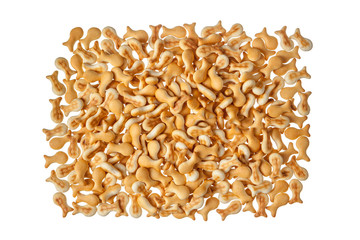Heap of fish shape crackers