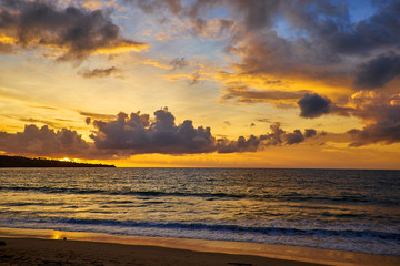 Tropical sunset on the beach