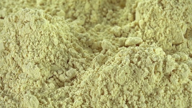 Rotating Soy Flour (seamless loopable 4K UHD footage)