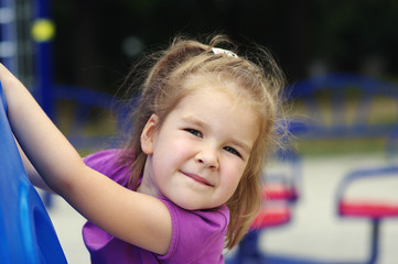  girl on the playground