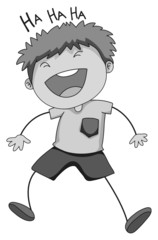 Boy laughing