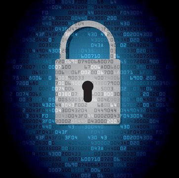 Lock on background with HEX-code