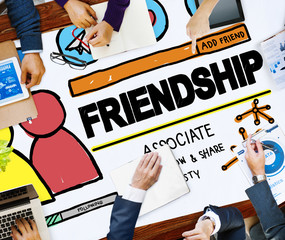 Friendship Group People Social Media Loyalty Concept