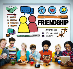 Friendship Group People Social Media Loyalty Concept