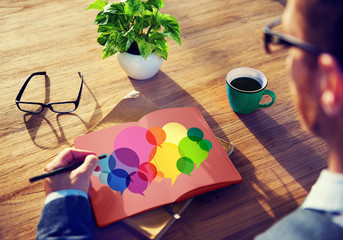 Speech Bubbles Message Concept Symbol Communication Idea Concept