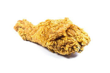 Fried chicken isolated on white background