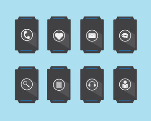 Smart Watch with Communication and long shadow