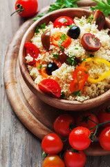 Couscous with vegatables and olive