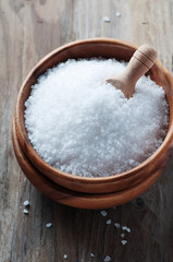 White sea salt fot cooking
