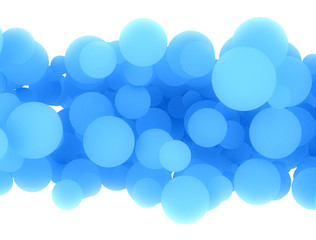 Abstract 3d blue design circles