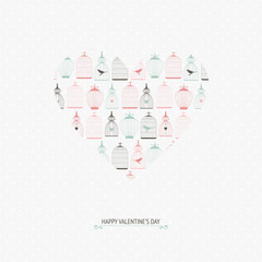 Vintage collection of vector wedding design elements