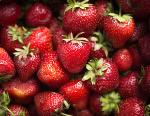 fresh strawberry closeup