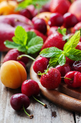 Concept of healthy vegan dessert