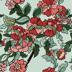 Beautiful floral seamless pattern. 