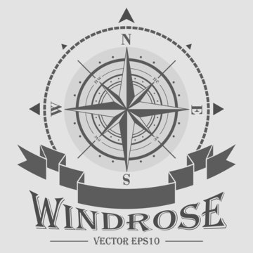 Corporate logo with windrose