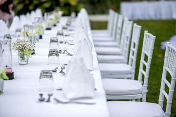 dinner table setup