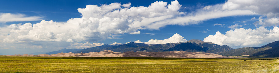 Panorama of Great Sand Dunes NP © steheap