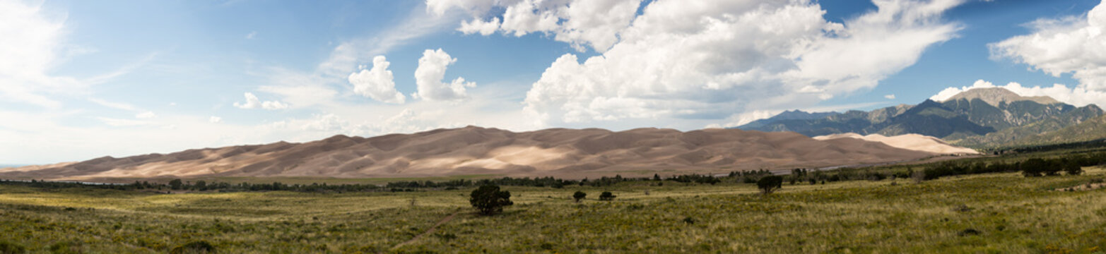 Panorama of Great Sand Dunes NP