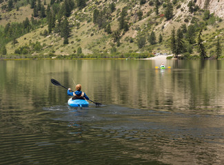 Fototapeta na wymiar Cottonwood lake near Buena Vista Colorado