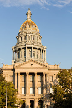 Gold covered dome of State Capitol Denver