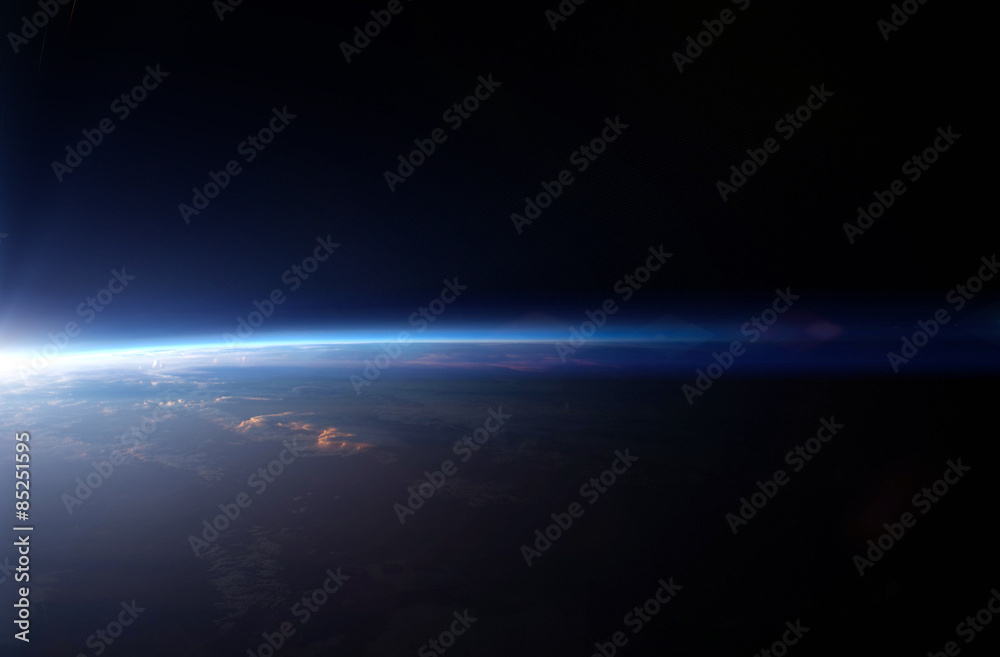 Wall mural planet earth from the space. some elements of this image furnished by nasa