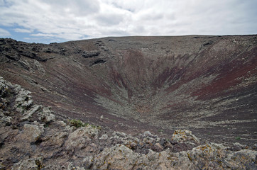 Old volcano at the Island of Fuerteventura