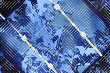 Solarzelle - Nahaufnahme 