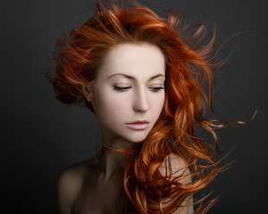 girl with red hair