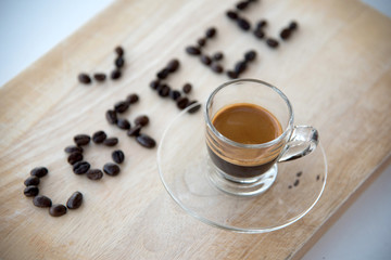 Hot Espresso with Latte Art