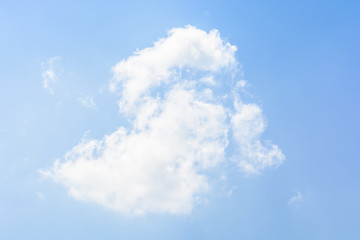 White clouds in the sky