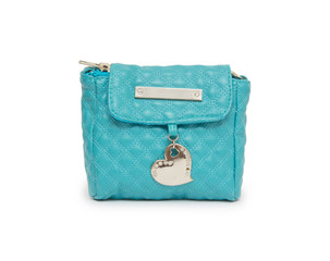 Elegant woman bag on white