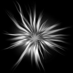 Silver abstract sun background generated