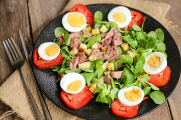 salade de gésiers et foies de volaille 2