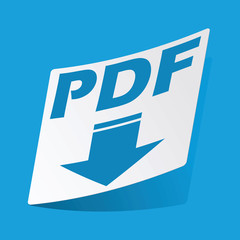 PDF download sticker