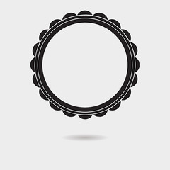 round label badge icon
