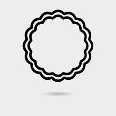 round label badge icon