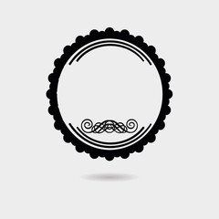 round label badge icon