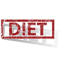 DIET outlined stamp