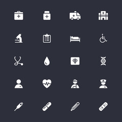 Health care flat icons