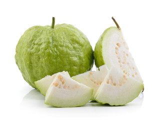 guava fruit on white background